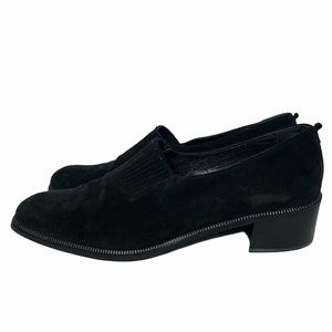 Aquatalia By Marvin K Black Suede Loafers